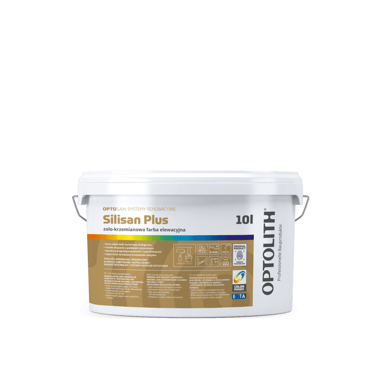 Optolith Silisan Plus zolo-krzemianowa farba elewacyjna 10 L