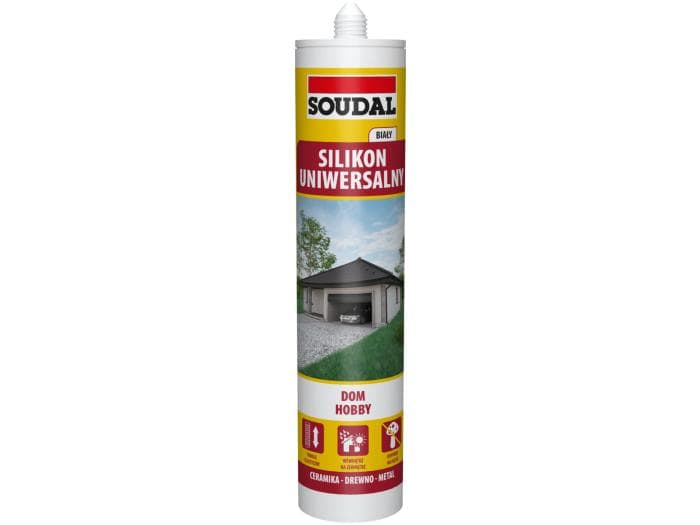 Soudal silikon uniwersalny biały 280ml