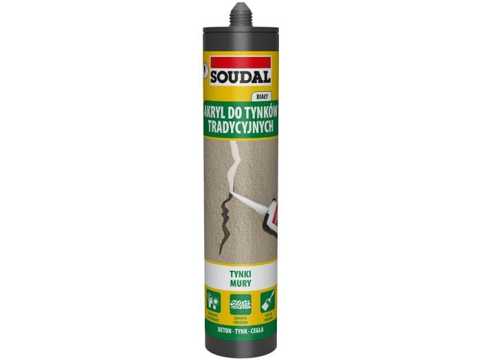 Soudal akryl do tynków tradycyjnych biały 280ml