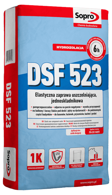 Sopro DSF523 zaprawa uszczelniajaca jednoskładnikowa 20kg