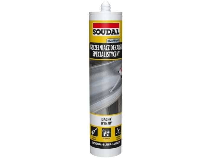 Soudal uszczelniacz dekarski bezbarwny 280ml