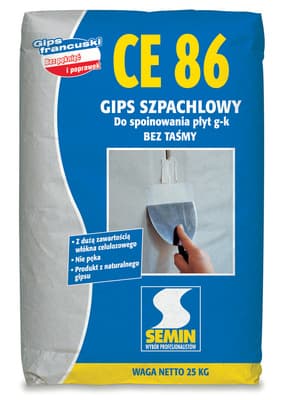 Semin CE-86 gips szpachlowy beztaśmowy 5 kg