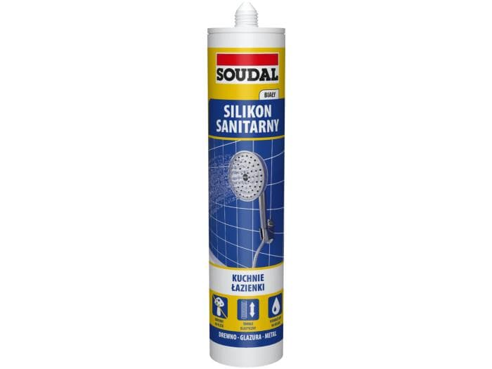 Soudal silikon sanitarny biały 280ml