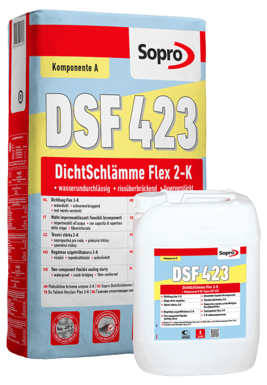 Sopro DSF 423 elastyczna zaprawa uszczelniająca dwuskładnikowa A+B 32kg