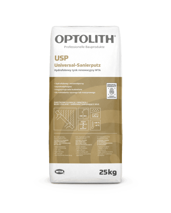 Optolith WTA hydrofobowy tynk USP 25 kg renowacyjny