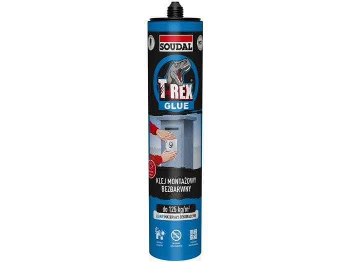 Soudal T-REX klej montażowy bezbarwny 310g